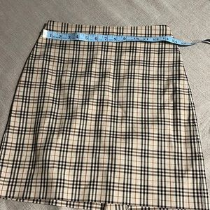 Made in Italy plaid tartan mini skirt
